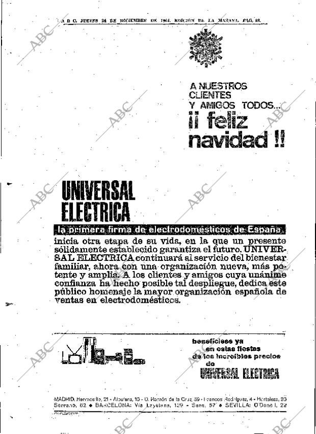 ABC MADRID 24-12-1964 página 98