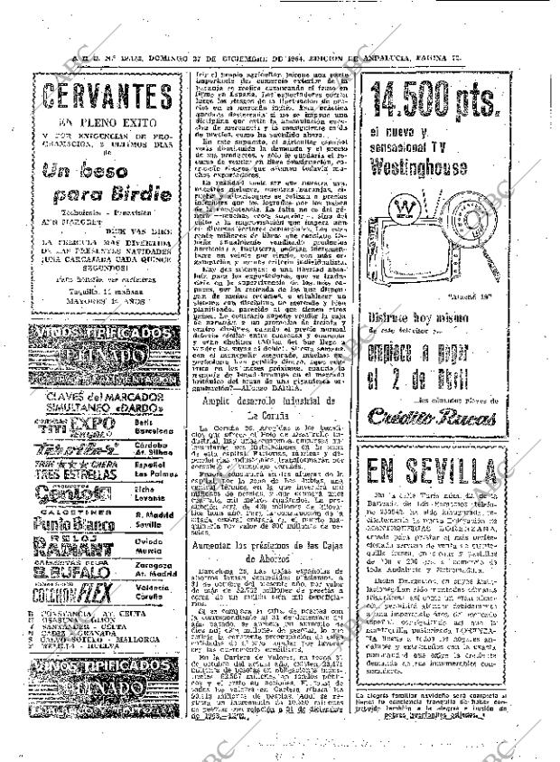 ABC SEVILLA 27-12-1964 página 72