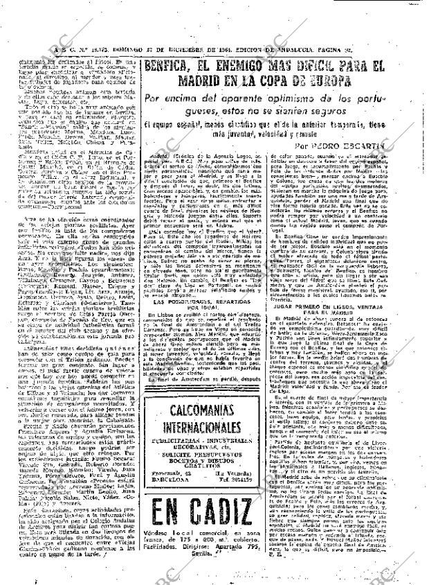 ABC SEVILLA 27-12-1964 página 92