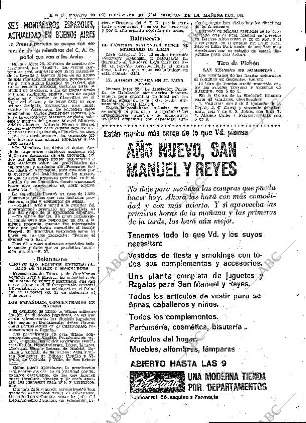 ABC MADRID 29-12-1964 página 101