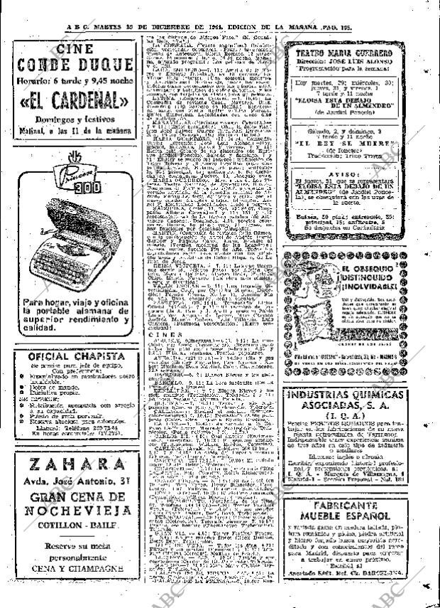 ABC MADRID 29-12-1964 página 105