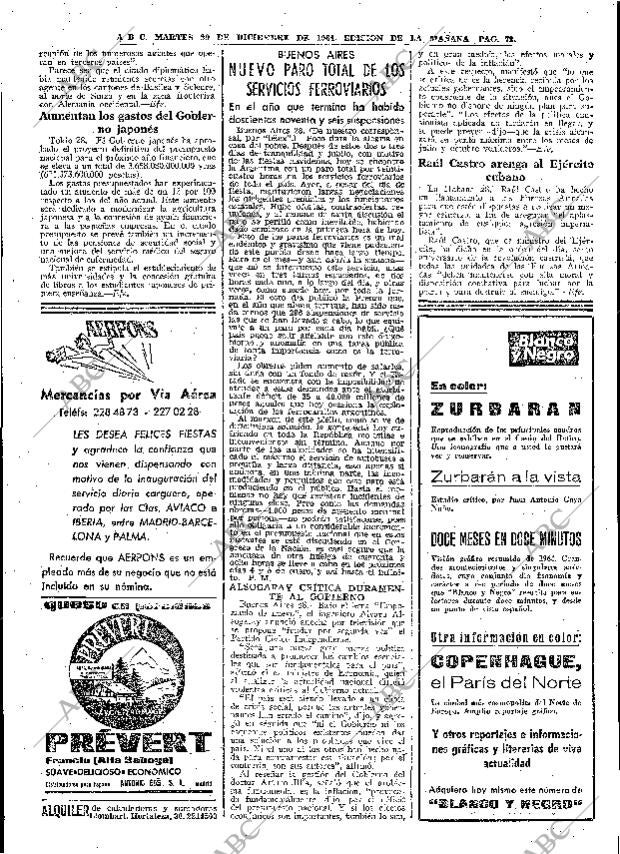 ABC MADRID 29-12-1964 página 72