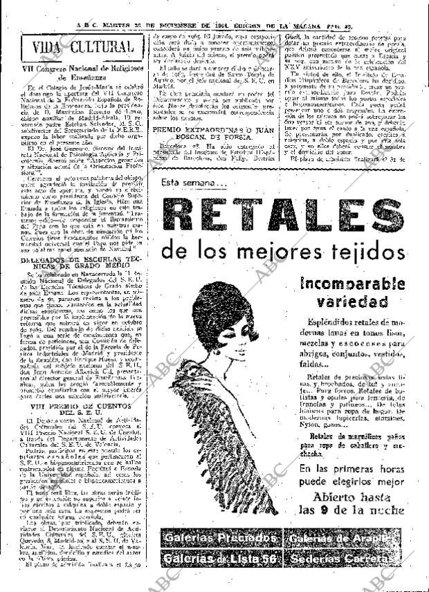 ABC MADRID 29-12-1964 página 89