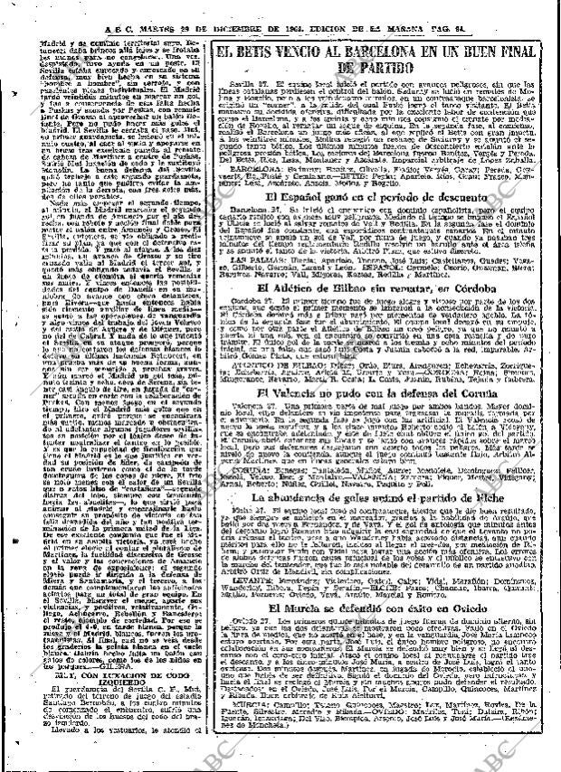 ABC MADRID 29-12-1964 página 94