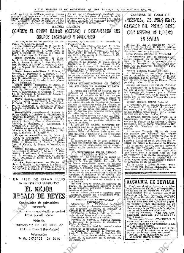ABC MADRID 29-12-1964 página 98