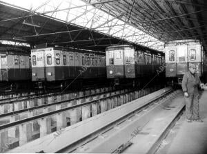 Cocheras del metro en plaza castilla