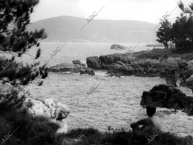 Vista de la costa de Noja (Cantabria)