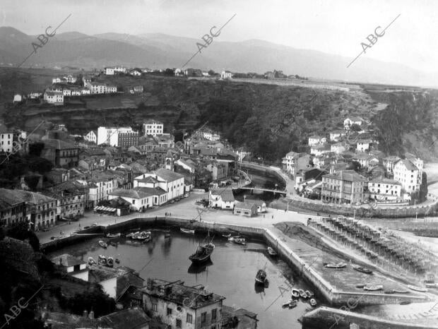 Paisaje portuario de la villa asturiana