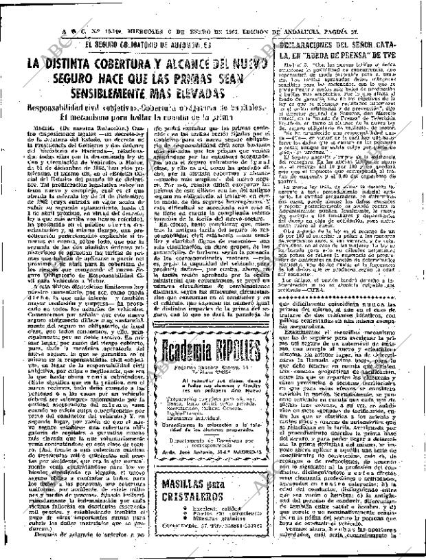 ABC SEVILLA 06-01-1965 página 27