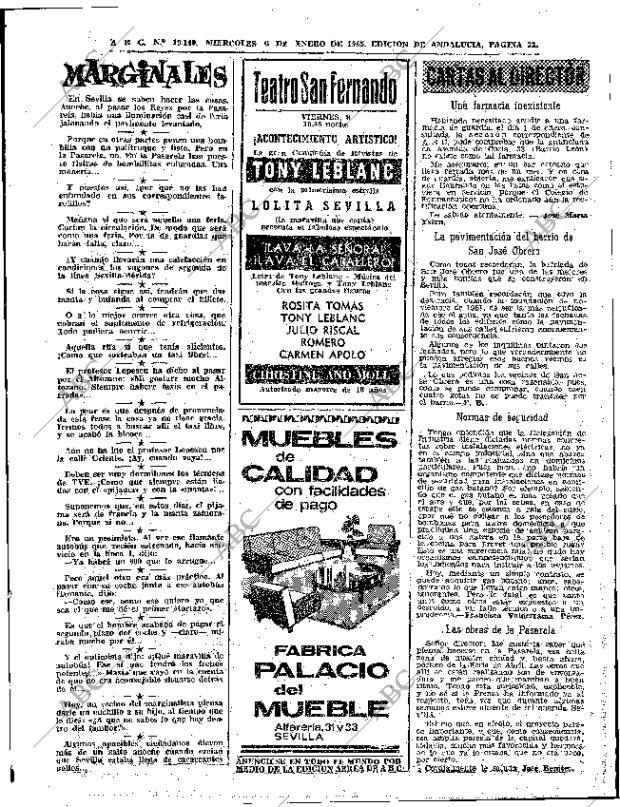 ABC SEVILLA 06-01-1965 página 33