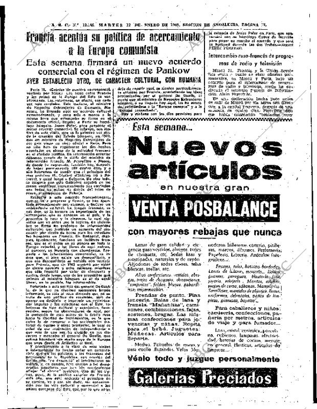 ABC SEVILLA 12-01-1965 página 17