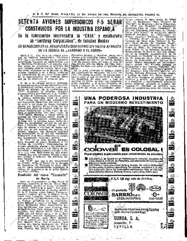 ABC SEVILLA 12-01-1965 página 21