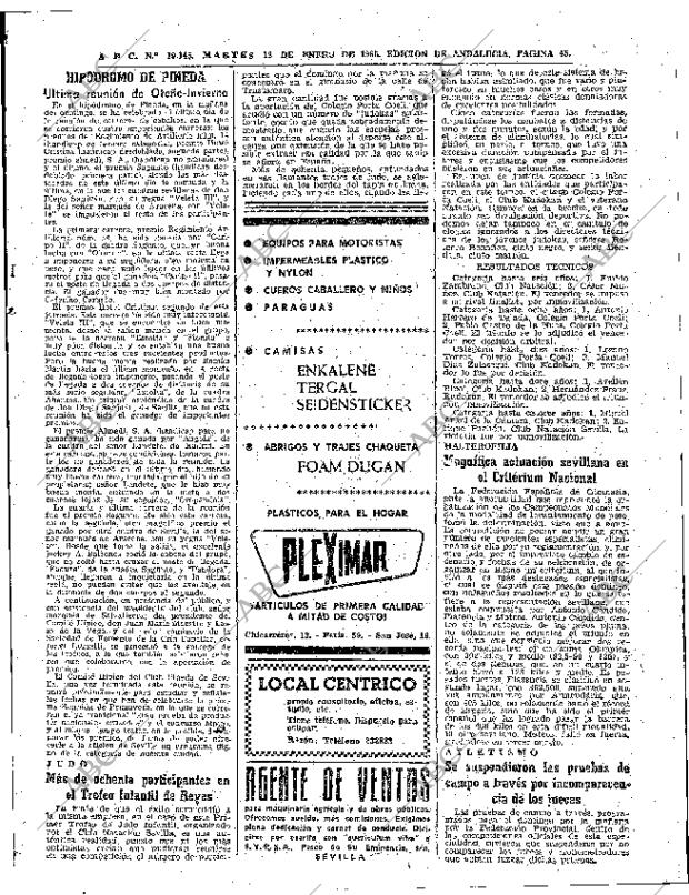 ABC SEVILLA 12-01-1965 página 45