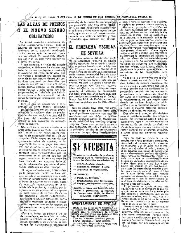 ABC SEVILLA 15-01-1965 página 20