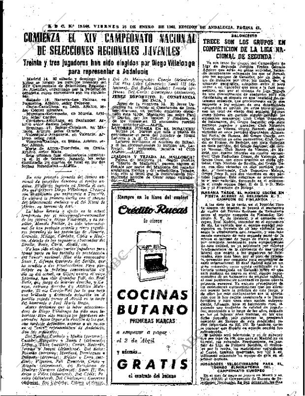 ABC SEVILLA 15-01-1965 página 41