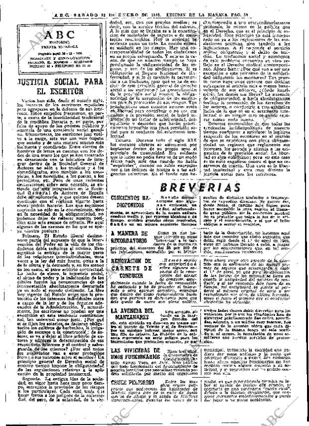 ABC MADRID 16-01-1965 página 28