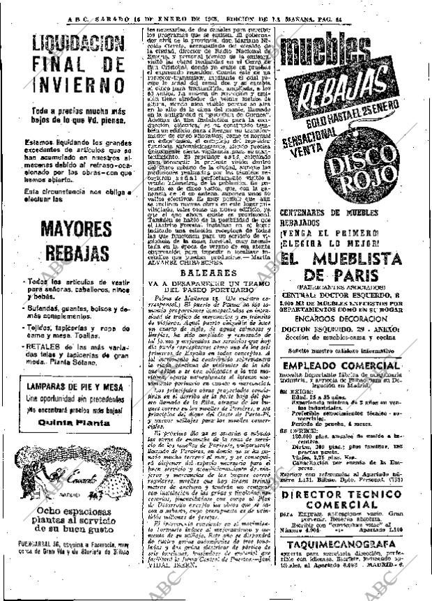 ABC MADRID 16-01-1965 página 44