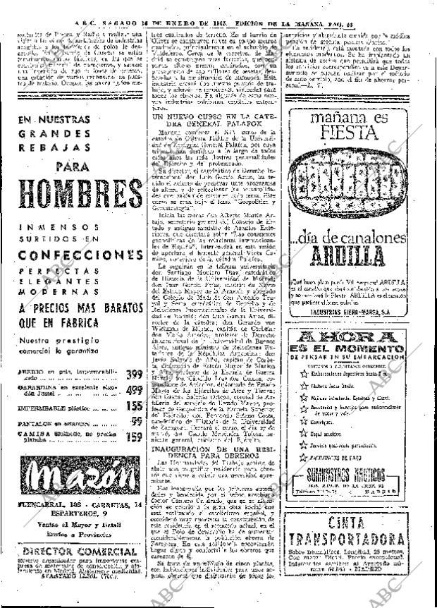 ABC MADRID 16-01-1965 página 46