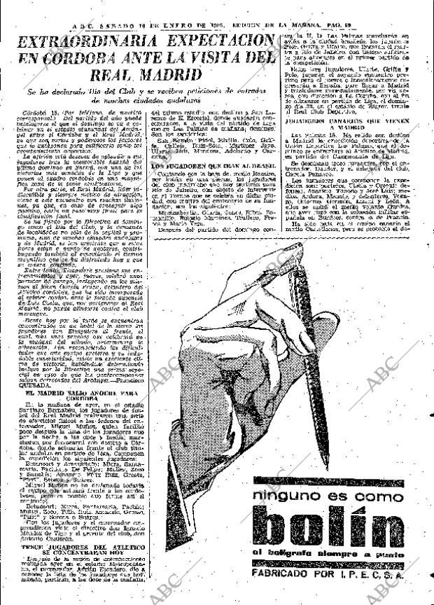 ABC MADRID 16-01-1965 página 59