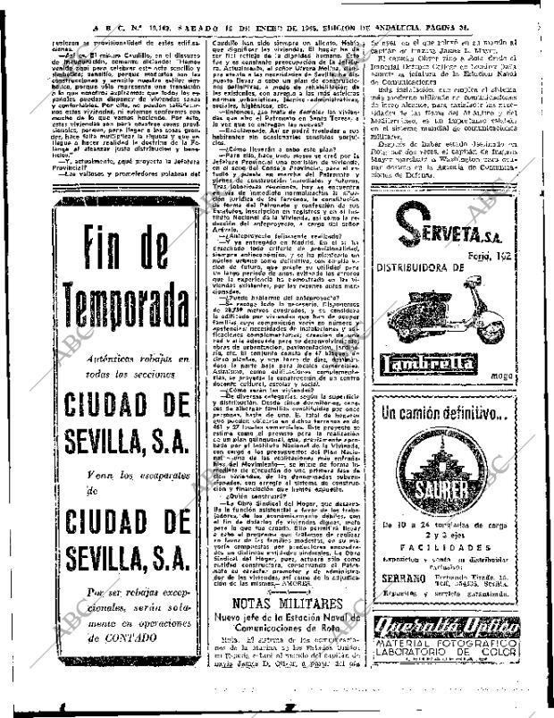 ABC SEVILLA 16-01-1965 página 34
