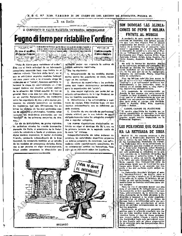 ABC SEVILLA 16-01-1965 página 43
