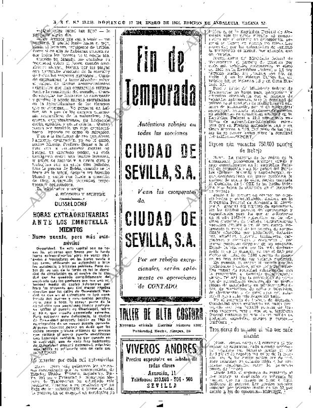 ABC SEVILLA 17-01-1965 página 52