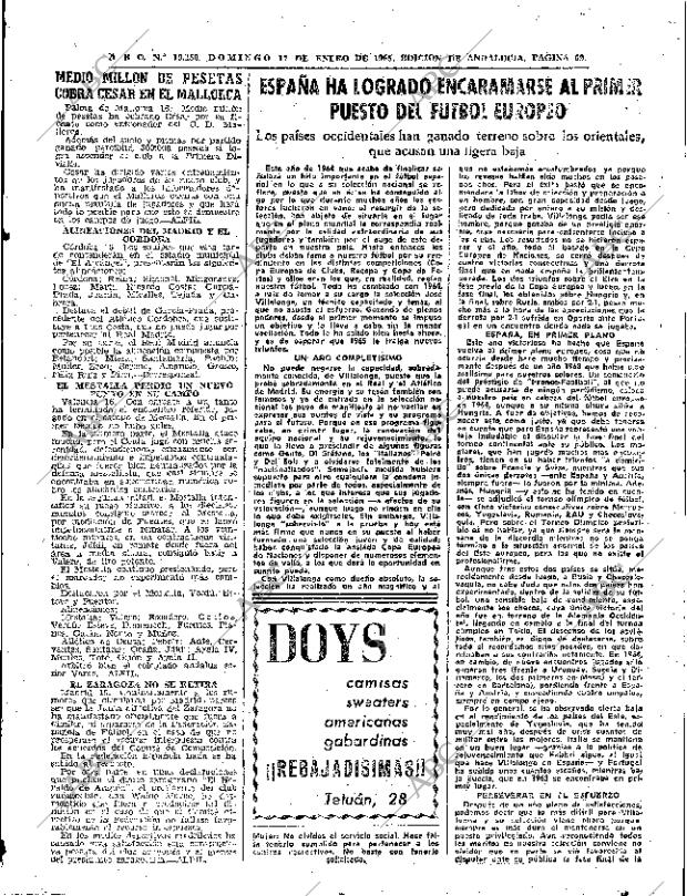 ABC SEVILLA 17-01-1965 página 69