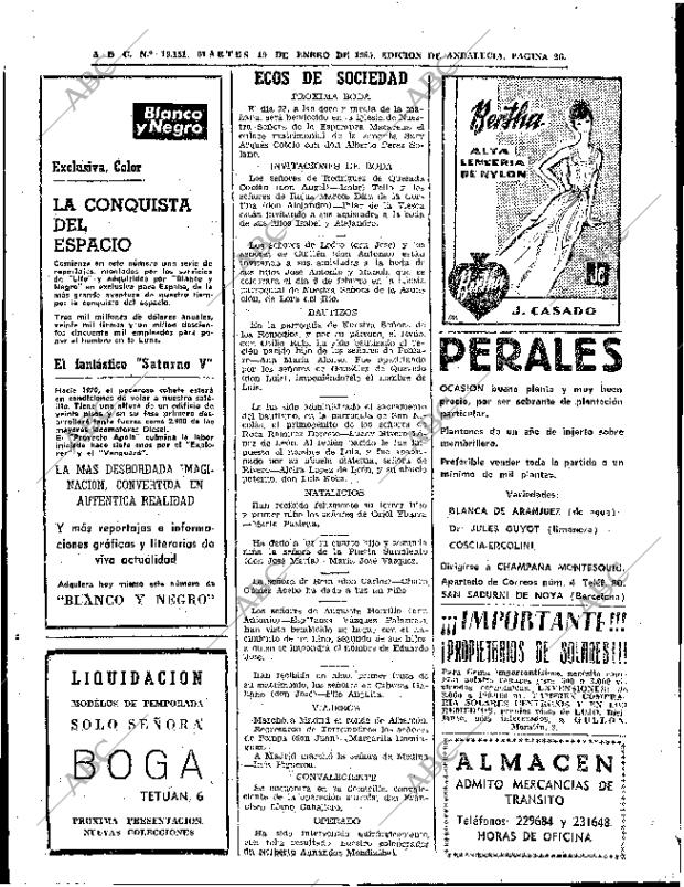 ABC SEVILLA 19-01-1965 página 26