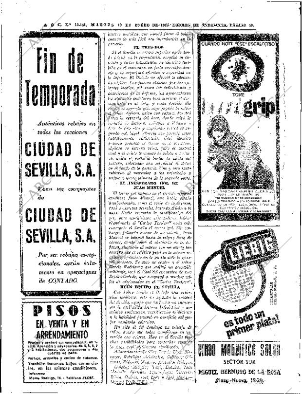 ABC SEVILLA 19-01-1965 página 40