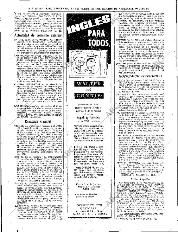 ABC SEVILLA 24-01-1965 página 46