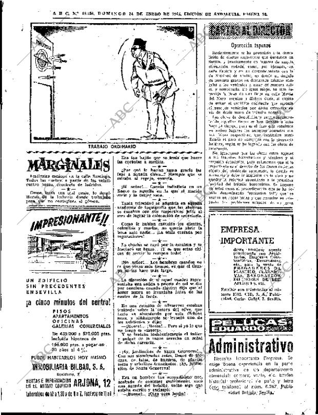 ABC SEVILLA 24-01-1965 página 53