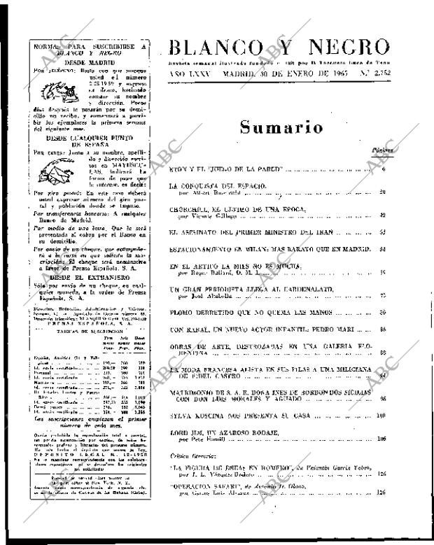 BLANCO Y NEGRO MADRID 30-01-1965 página 19