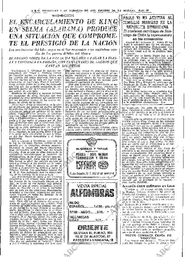 ABC MADRID 03-02-1965 página 27