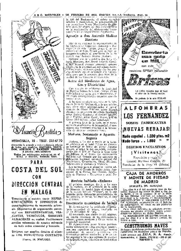 ABC MADRID 03-02-1965 página 46