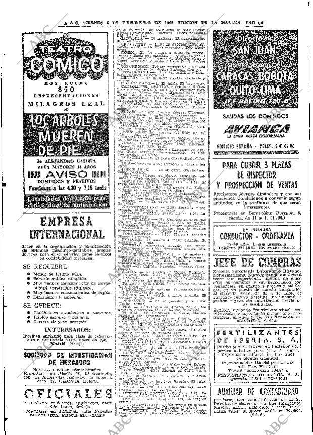 ABC MADRID 05-02-1965 página 60
