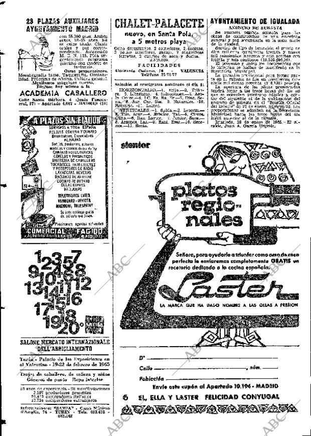 ABC MADRID 05-02-1965 página 74