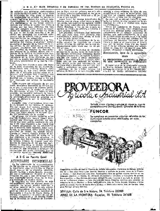 ABC SEVILLA 07-02-1965 página 43