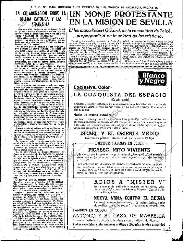 ABC SEVILLA 07-02-1965 página 45