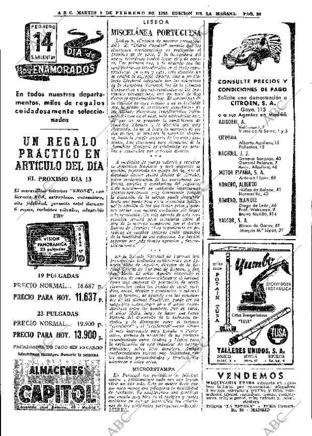ABC MADRID 09-02-1965 página 26