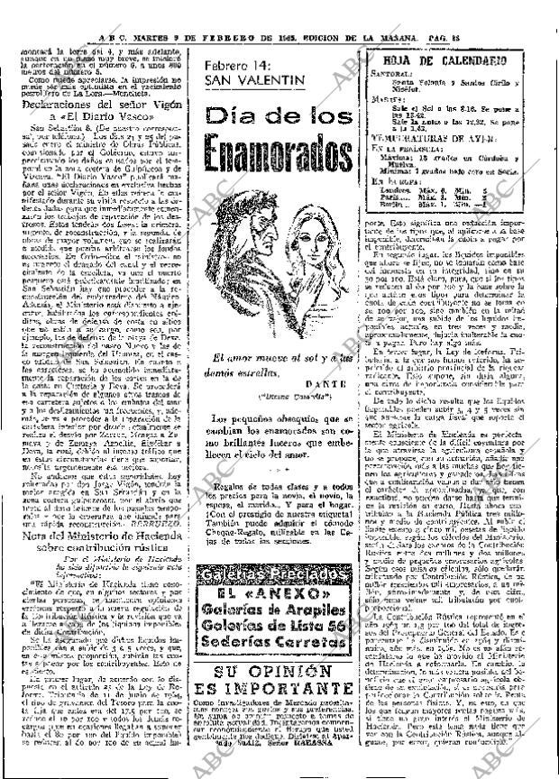 ABC MADRID 09-02-1965 página 38
