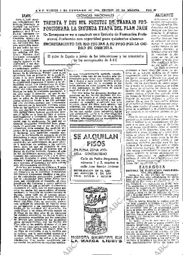 ABC MADRID 09-02-1965 página 39
