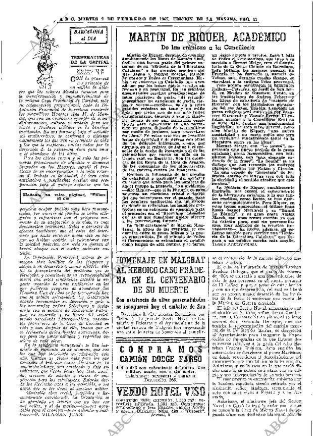 ABC MADRID 09-02-1965 página 41