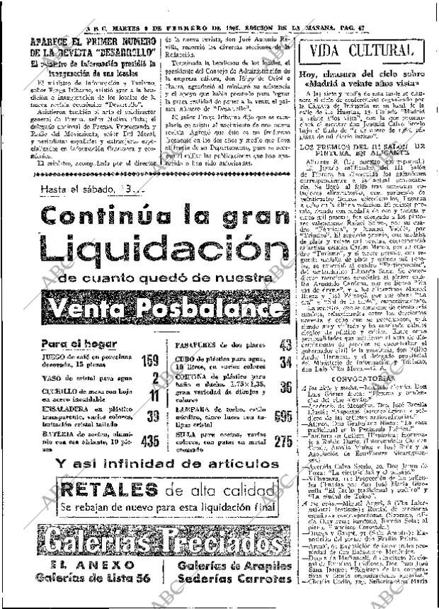 ABC MADRID 09-02-1965 página 47