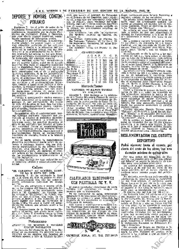 ABC MADRID 09-02-1965 página 58