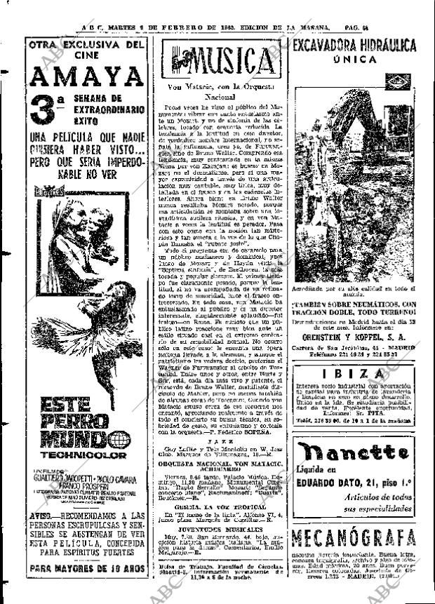 ABC MADRID 09-02-1965 página 60