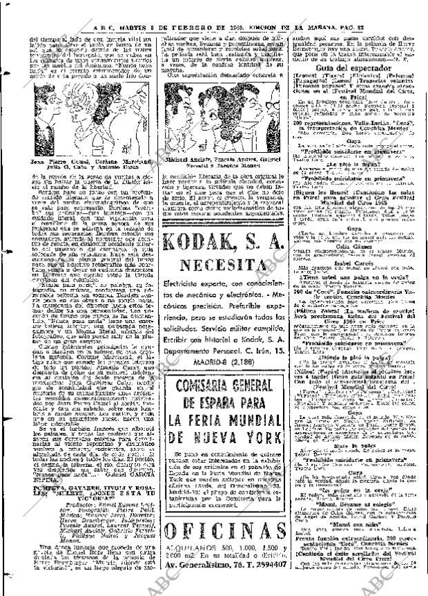 ABC MADRID 09-02-1965 página 62