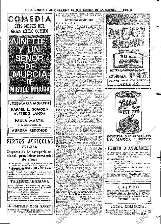 ABC MADRID 09-02-1965 página 63