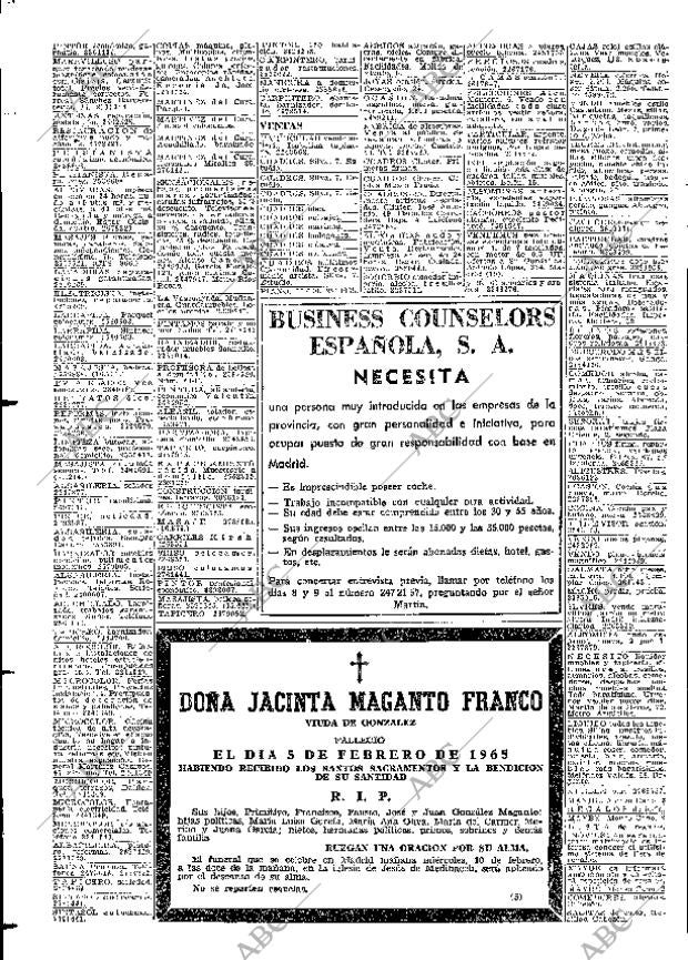ABC MADRID 09-02-1965 página 74