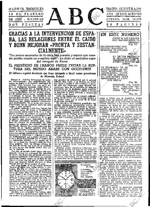 ABC MADRID 10-02-1965 página 23