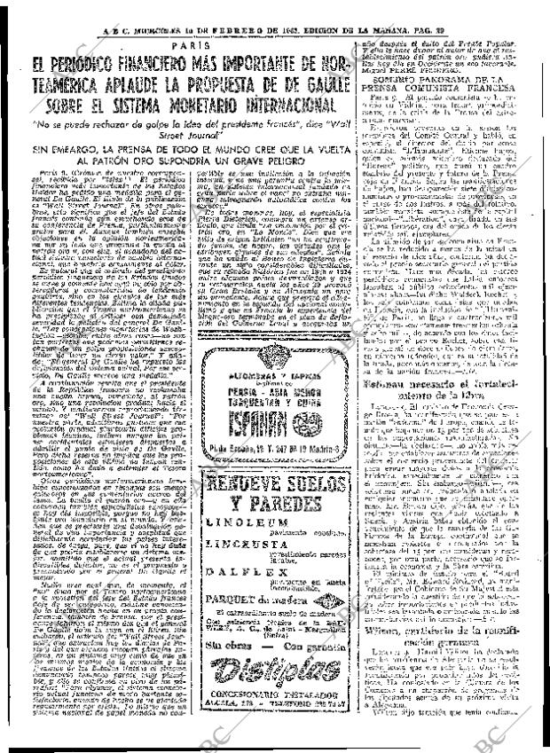 ABC MADRID 10-02-1965 página 29